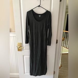 Dark grey long maternity